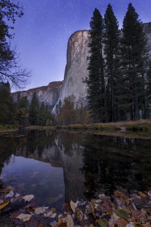 El Capitan under the stars